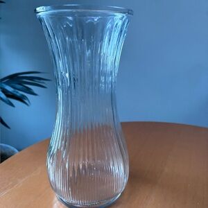 Vintage Hoosier clear glass vase